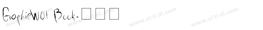 GraphieW01 Book字体转换
